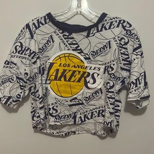 LA lakers cropped t shirt
